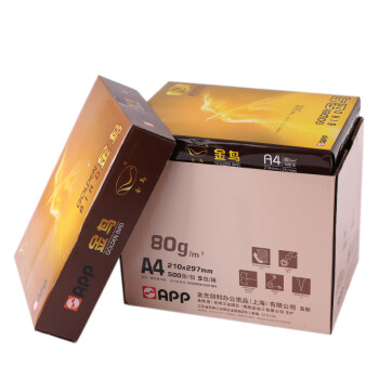 金旗舰/GOLDFLAGSHIP A4 复印纸 金鸟 电脑打印纸办公用品全木桨白纸草稿整箱 金鸟A4/80克（5包装/2500张）